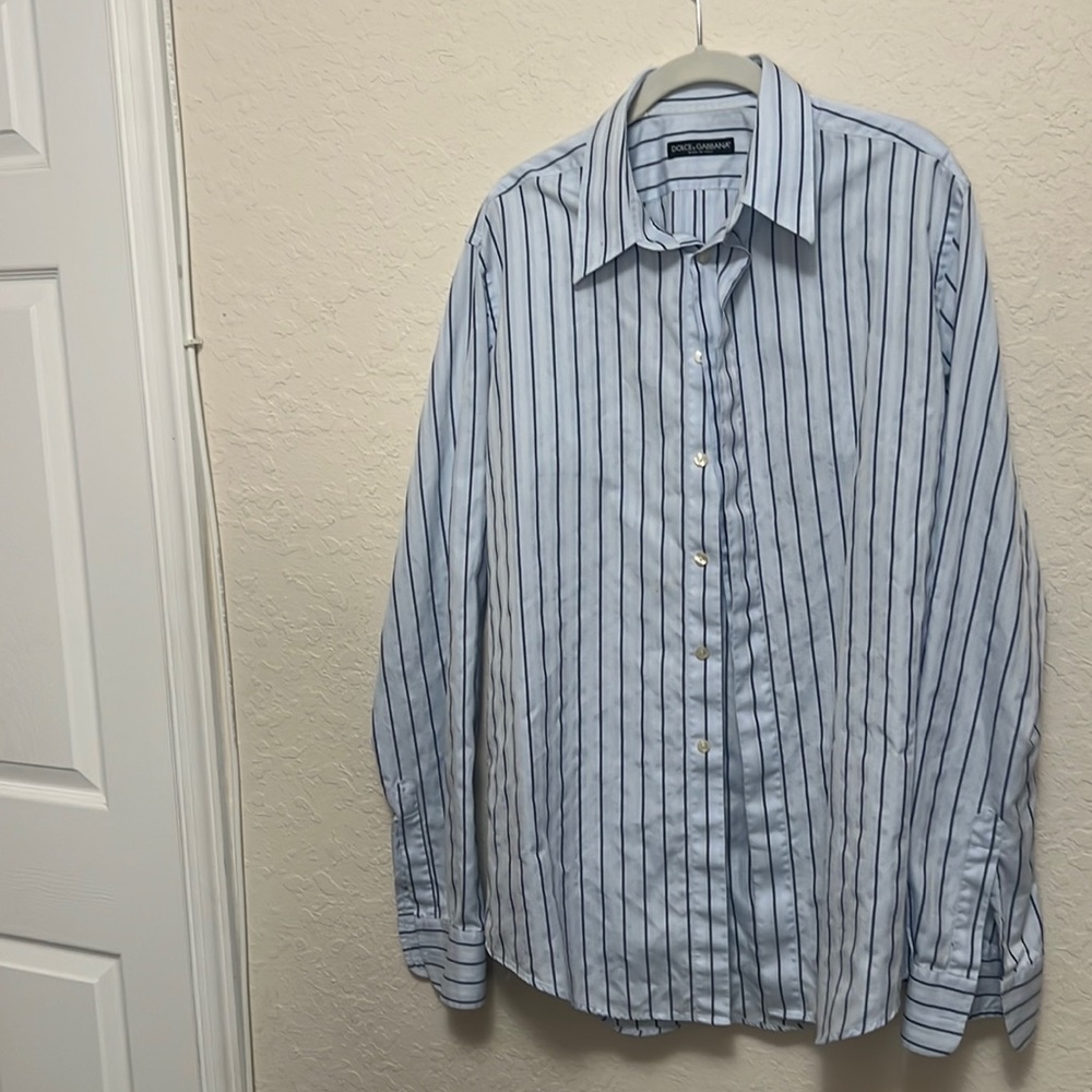 Blue Dolce & Gabbana dress shirt